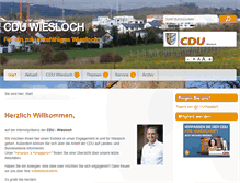 Tablet Screenshot of cdu-wiesloch.de